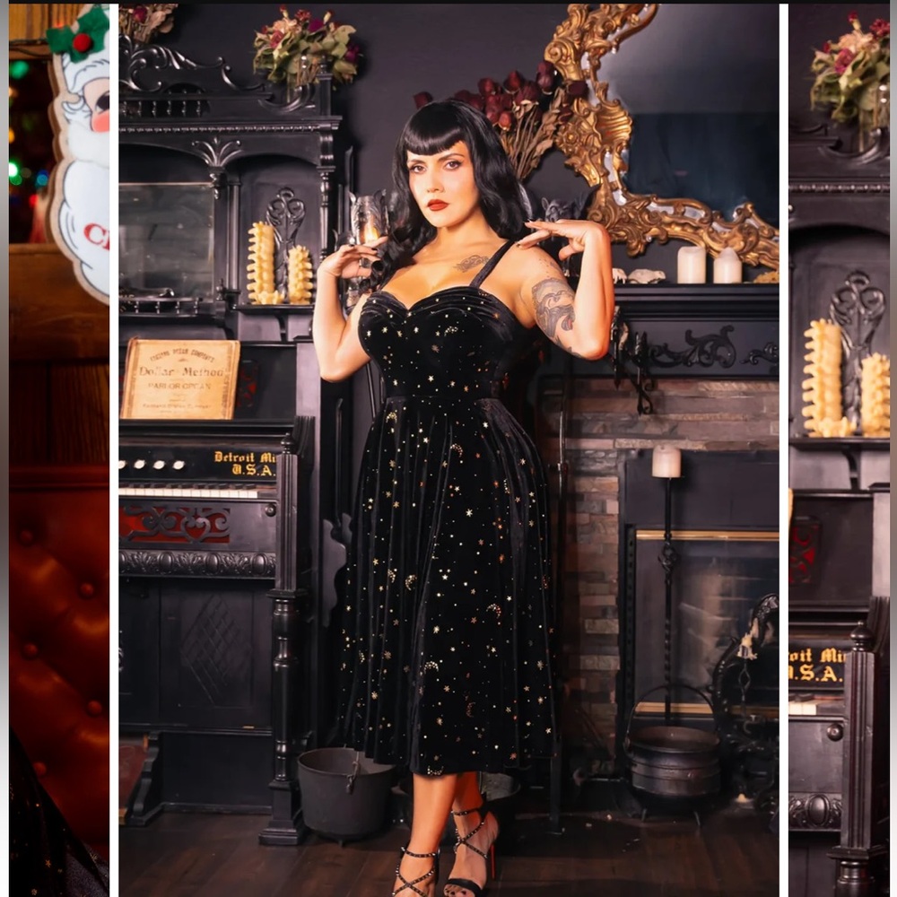 Rebel Love Lunar Luxe Velvet Dress - Picture 2 of 4